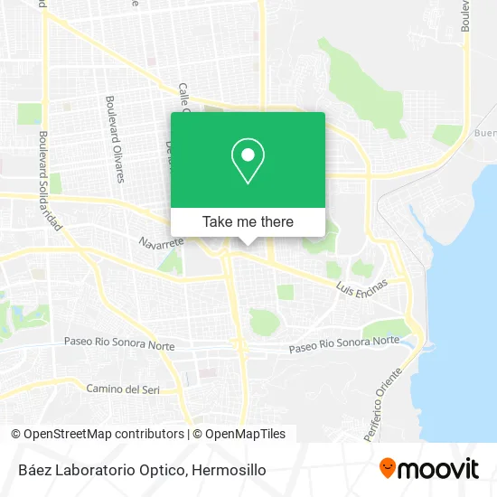 Báez Laboratorio Optico map
