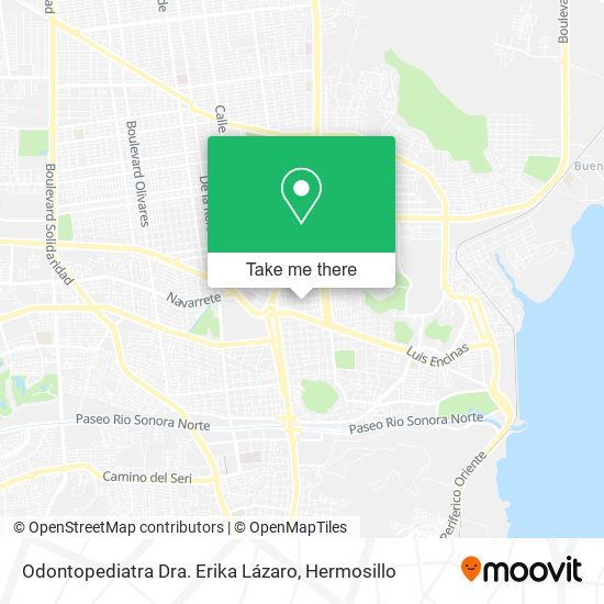 Mapa de Odontopediatra Dra. Erika Lázaro