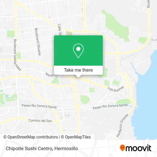 Chipotle Sushi Centro map