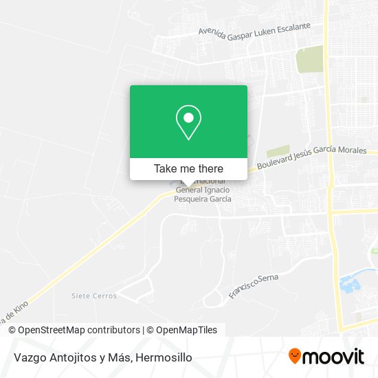 Vazgo Antojitos y Más map