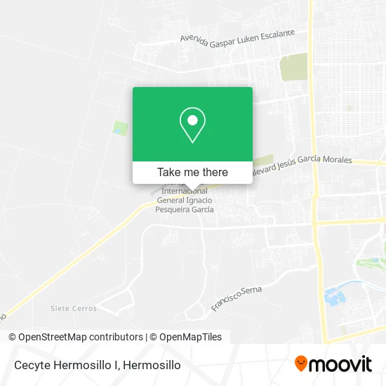 Cecyte Hermosillo I map