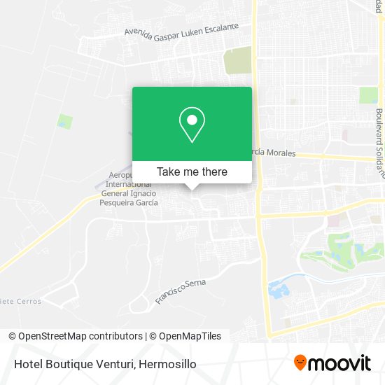 Mapa de Hotel Boutique Venturi