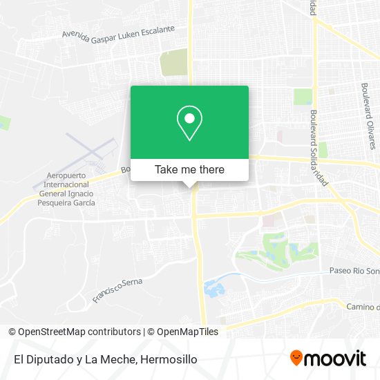 Mapa de El Diputado y La Meche