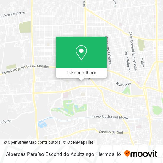 Albercas Paraíso Escondido Acultzingo map