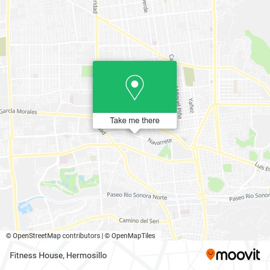 Fitness House map