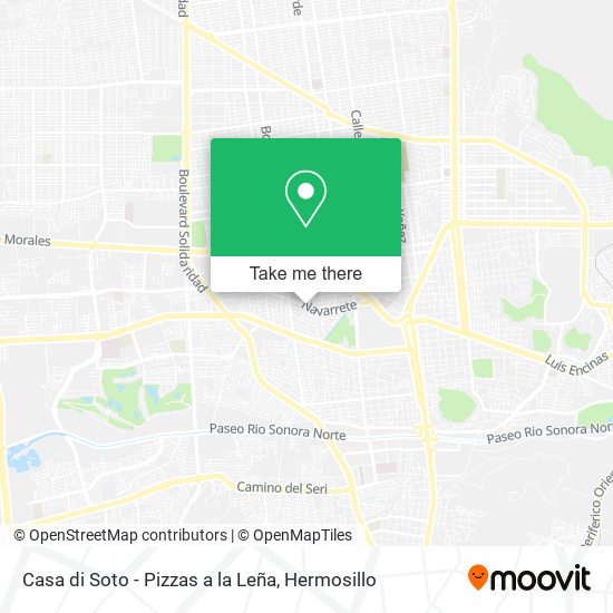 Mapa de Casa di Soto - Pizzas a la Leña