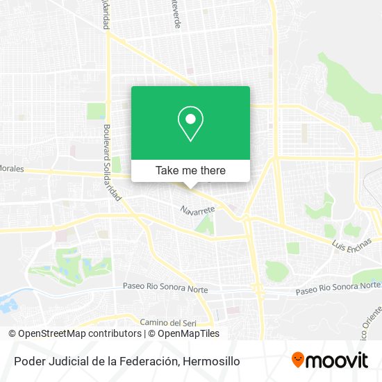 Poder Judicial de la Federación map