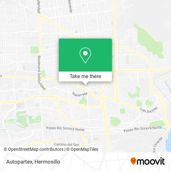 Autopartex map