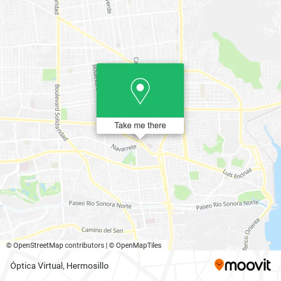 Óptica Virtual map