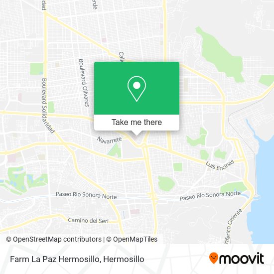 Mapa de Farm La Paz Hermosillo