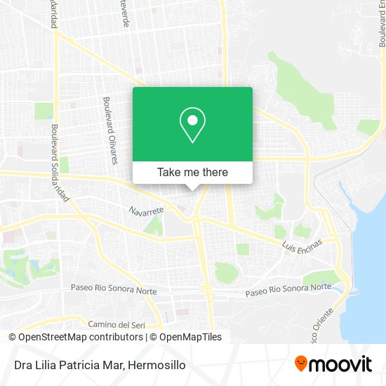 Dra Lilia Patricia Mar map
