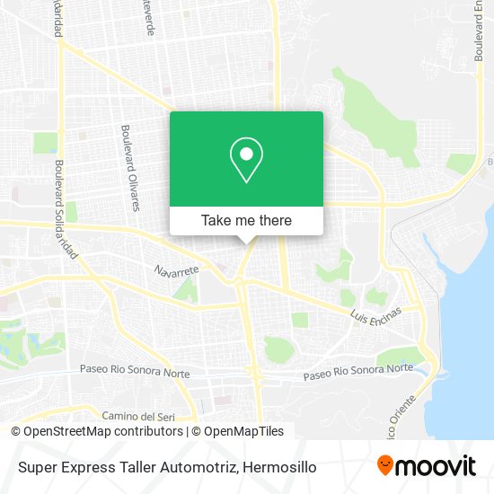 Super Express Taller Automotriz map