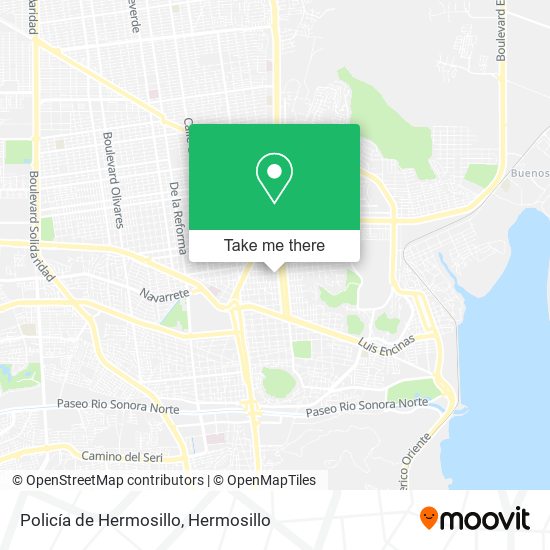 Mapa de Policía de Hermosillo