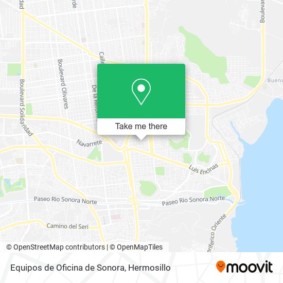 Equipos de Oficina de Sonora map