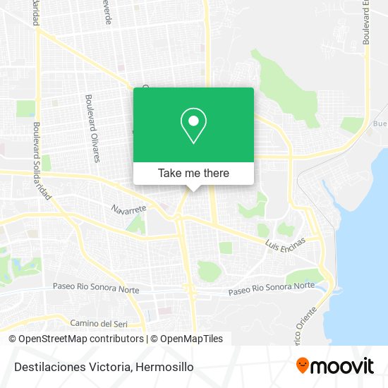 Destilaciones Victoria map