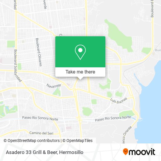 Asadero 33 Grill & Beer map