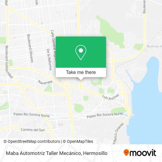 Maba Automotriz Taller Mecánico map