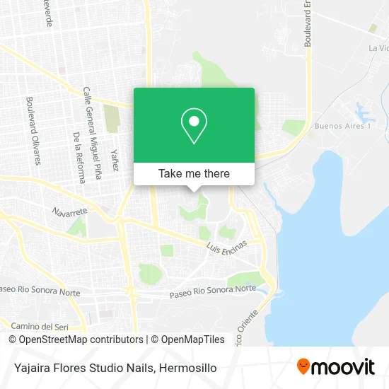 Yajaira Flores Studio Nails map