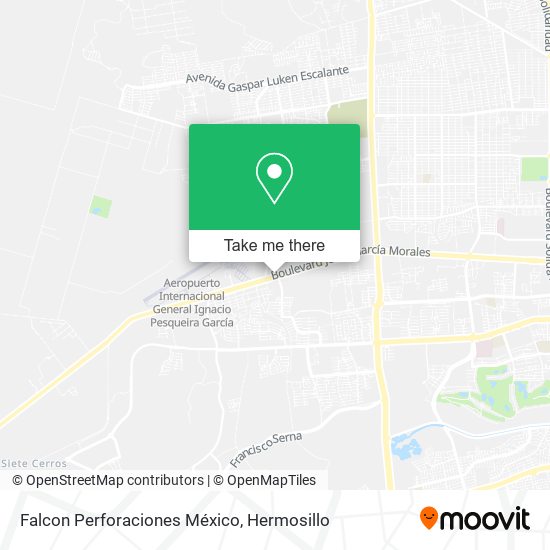 Mapa de Falcon Perforaciones México