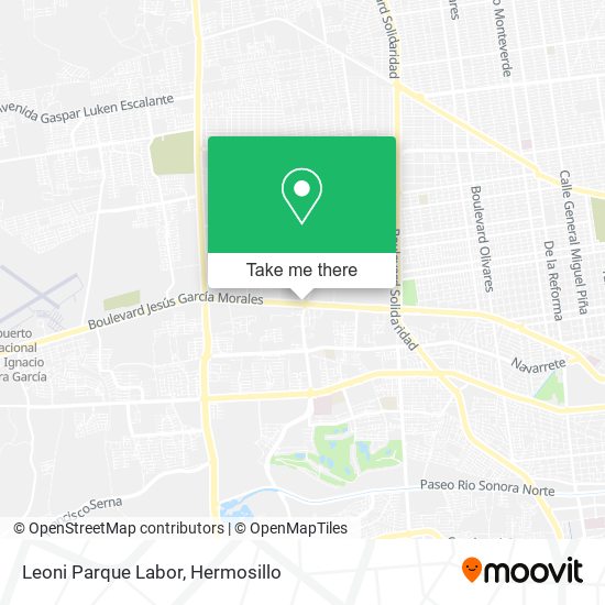 Mapa de Leoni Parque Labor