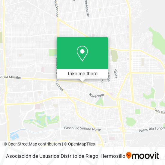 Asociación de Usuarios Distrito de Riego map