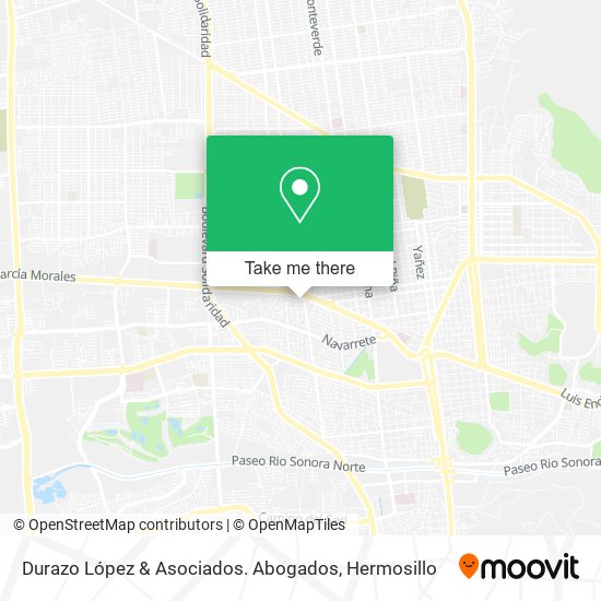 Durazo López & Asociados. Abogados map