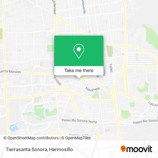 Tierrasanta Sonora map