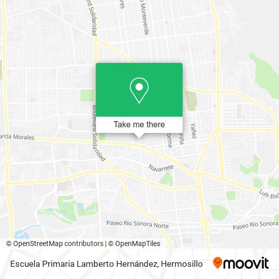 Escuela Primaria Lamberto Hernández map