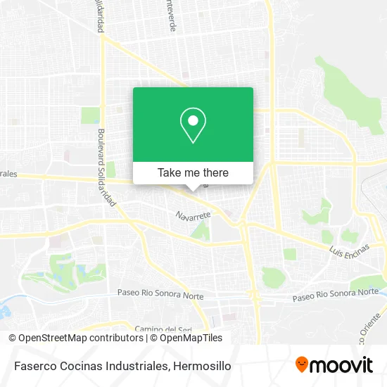 Faserco Cocinas Industriales map