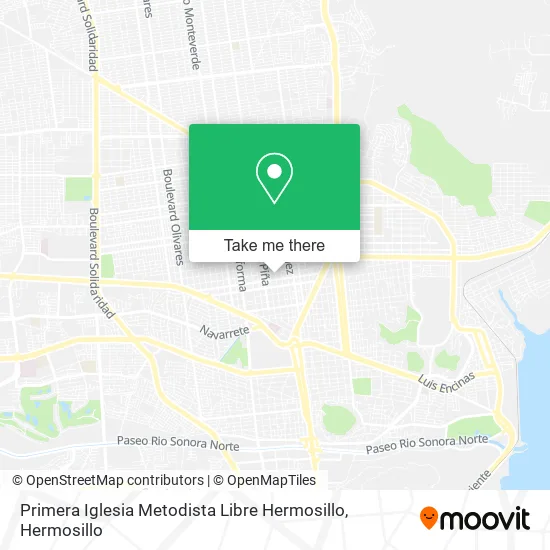 Primera Iglesia Metodista Libre Hermosillo map