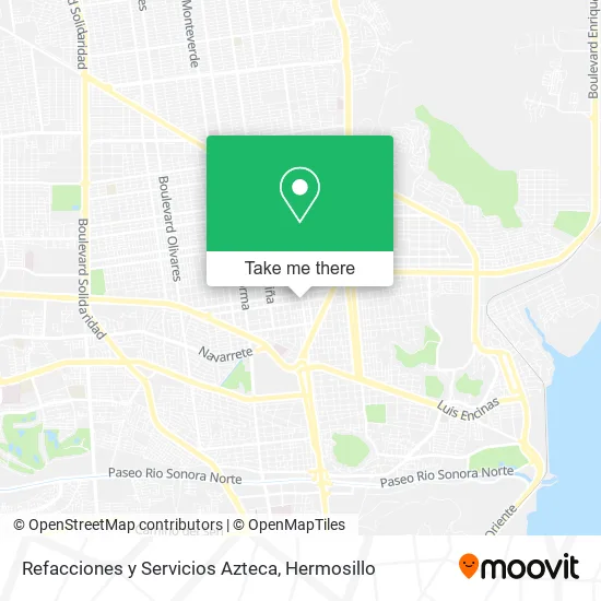 Refacciones y Servicios Azteca map