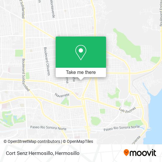 Mapa de Cort Senz Hermosillo