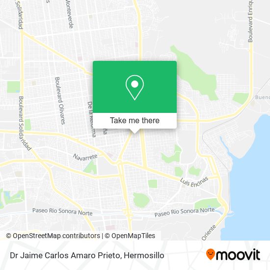 Dr Jaime Carlos Amaro Prieto map