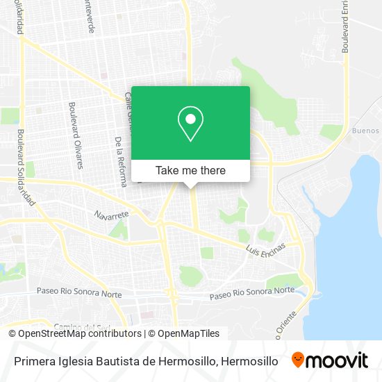 Primera Iglesia Bautista de Hermosillo map