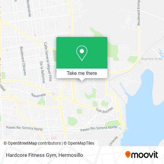 Mapa de Hardcore Fitness Gym