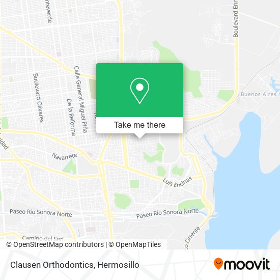 Clausen Orthodontics map