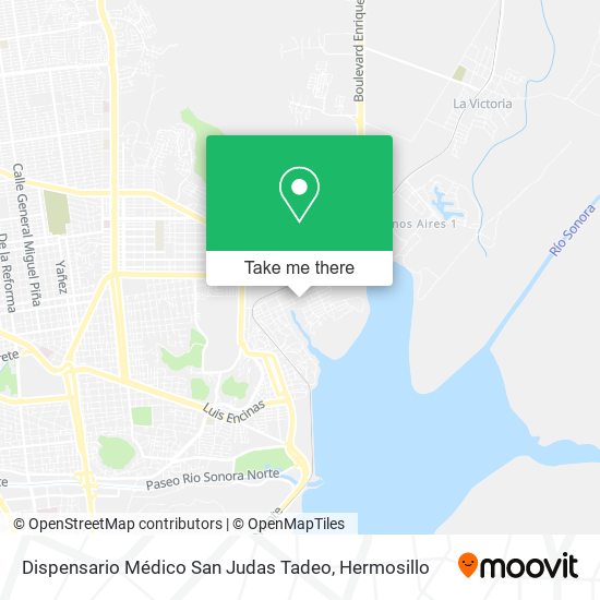 Dispensario Médico San Judas Tadeo map