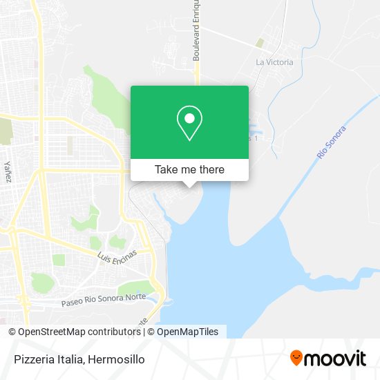 Mapa de Pizzeria Italia