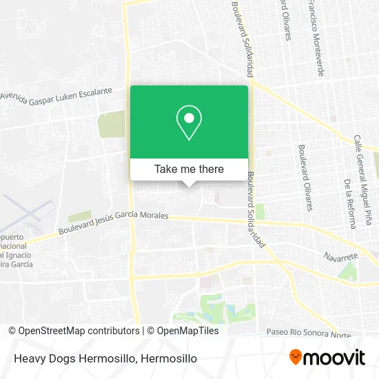 Heavy Dogs Hermosillo map
