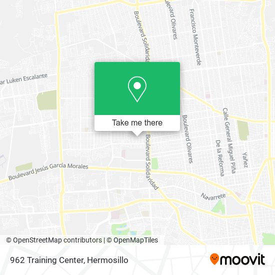 962 Training Center map