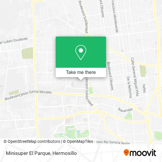 Minisuper El Parque map