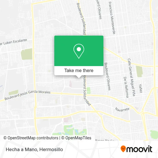 Hecha a Mano map