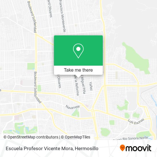 Escuela Profesor Vicente Mora map