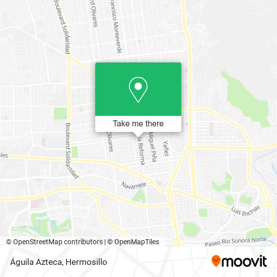 Águila Azteca map