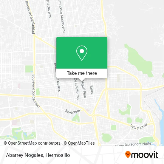 Abarrey Nogales map