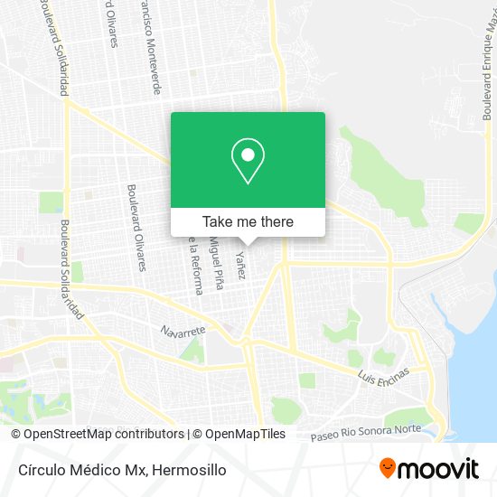 Mapa de Círculo Médico Mx