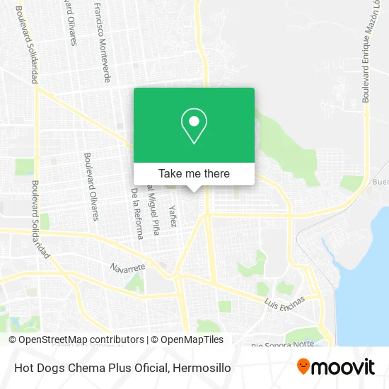 Hot Dogs Chema Plus Oficial map