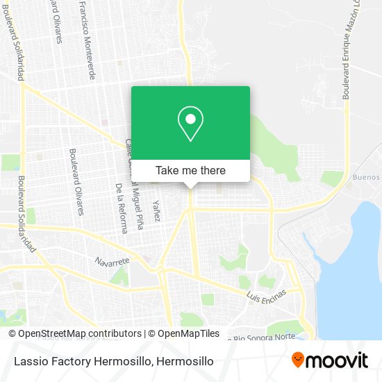Lassio Factory Hermosillo map