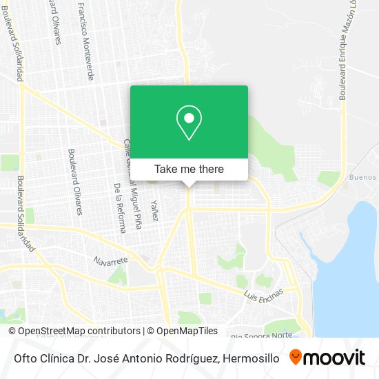 Ofto Clínica Dr. José Antonio Rodríguez map