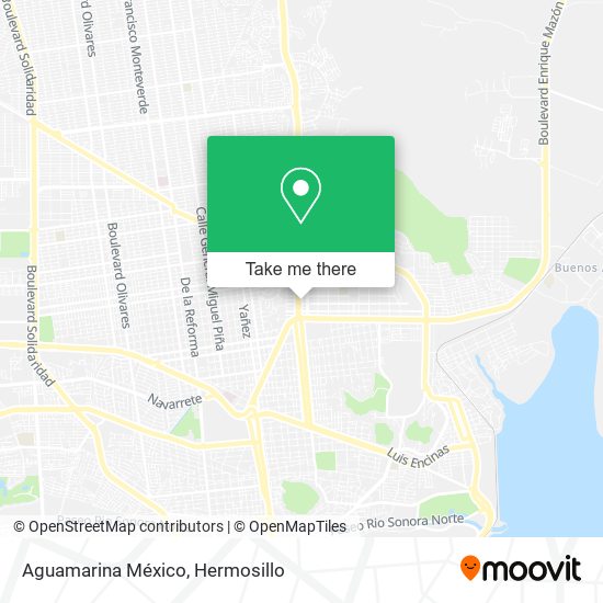 Aguamarina México map